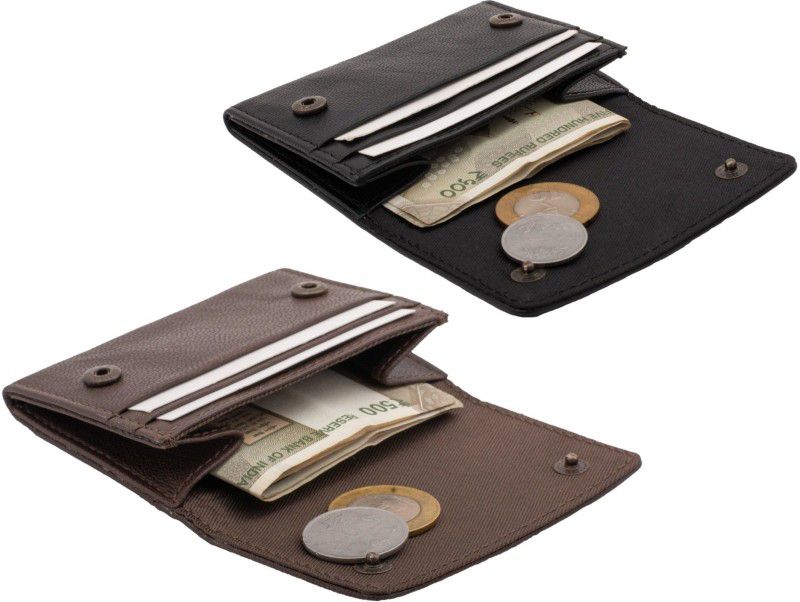 21 DEGREE Card Holder & Wallet Combo  (Brown, Black)