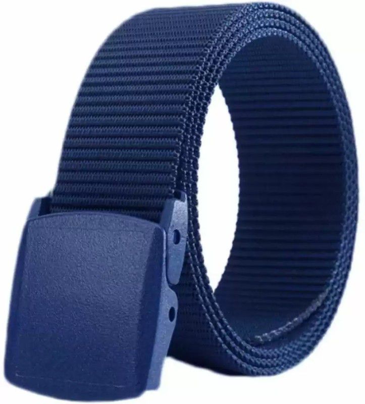 Men & Women Casual, Formal Blue Nylon Belt