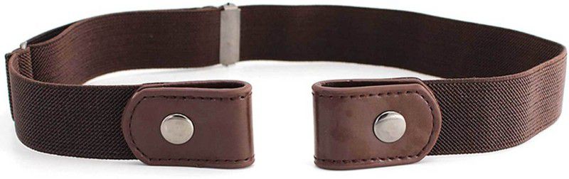 Men Casual Brown Artificial Leather, Fabric Belt
