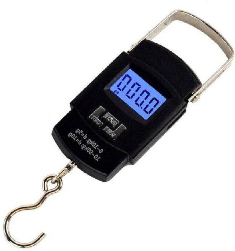 U UZAN A-08 Weighing Scale Digital Heavy Duty Portable, Hook Type with Temp, 50Kg Weighing Scale  (Black)