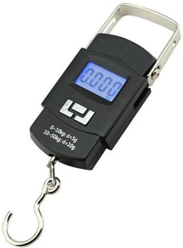 U UZAN Portable Hanging Luggage Weight Machine Digital for Weighing Household Items Weighing Scale (Black) Weighing Scale  (Black)