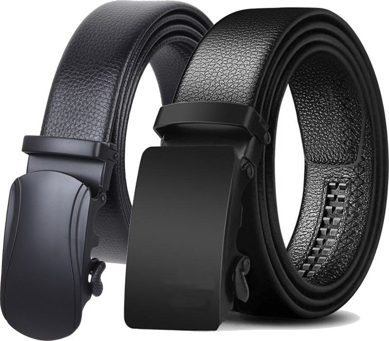 Men Casual, Party, Formal, Party Black Artificial Leather, Texas Leatherite Belt