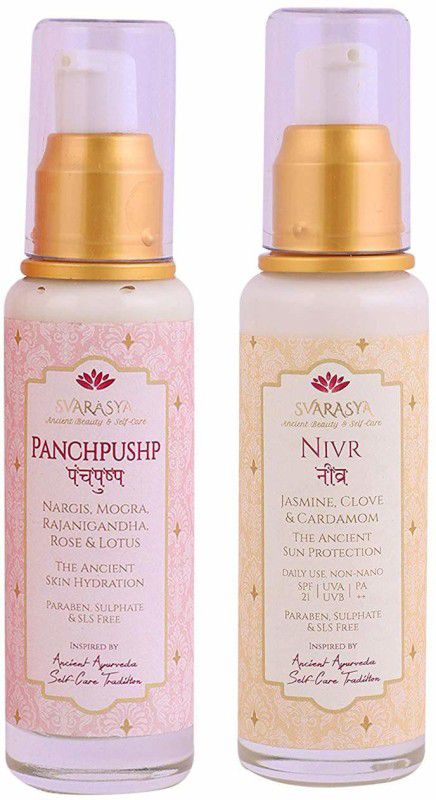 Svarasya Nivr- Natural Sunscreen SPF 21 & Panchpushp - SPF 21 PA++  (100 g)