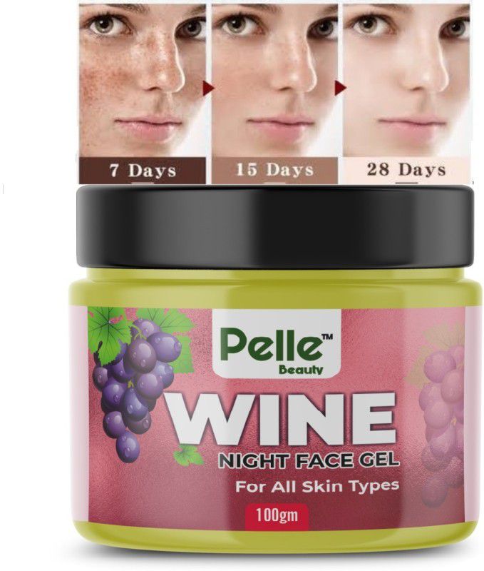 Pelle Beauty Wine Face Gel _ For Fresh Look _ 100GM  (100 g)