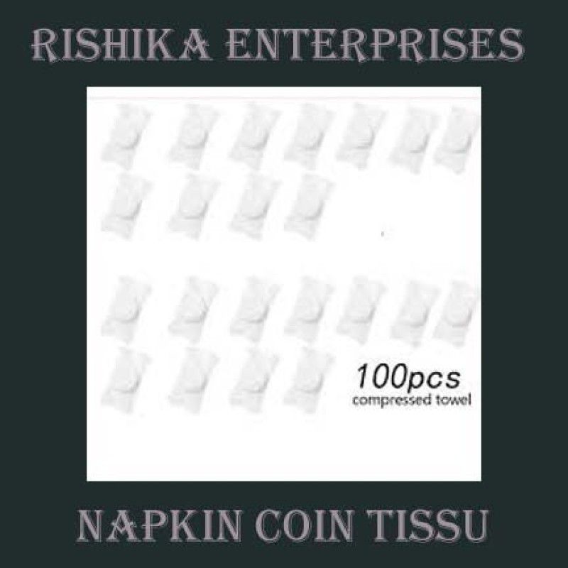 RISHIKA ENTERPRISES NAPKIN MAGIC COMPREESED TISSU WATER ABSURABLE (20 PCS) TISSU 18  (20 Tissues)
