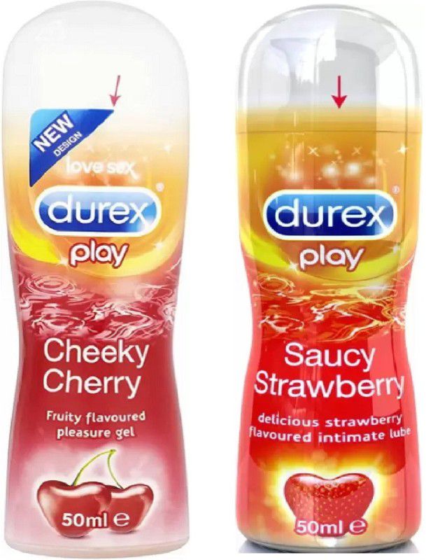 DUREX Cheeky Cherry & Saucy Strawberry Lubricant (Combo) Lubricant  (100 ml)