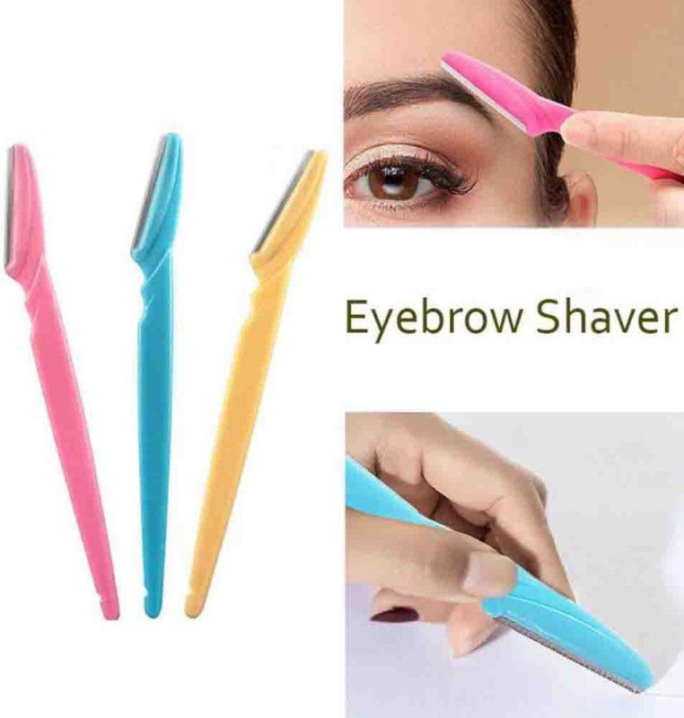 Libline Eyebrow Razor & Facial Hair Remover Eyebrow Trimmer,Sharp Mini Makeup Shaper Shaver For Women  (Pack of 3)