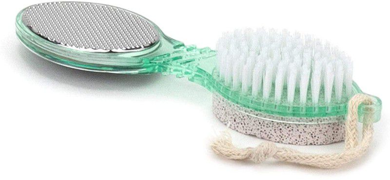 Marketwala 4 IN 1 Foot Care Tool Callus Brush Pumice Scrubber Pedicure Exfoliate Remover