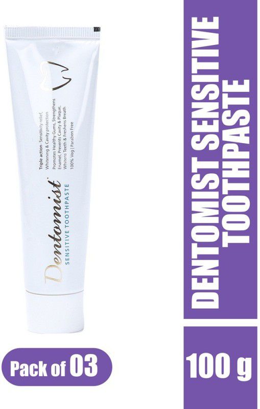 Dentomist Sensitive Toothpaste Gel (100g)- Pack of 3 Toothpaste  (300 g, Pack of 3)