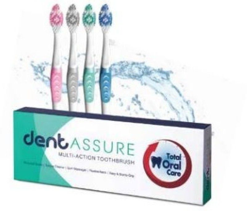 Dentassure DENTASSURE TOOTHBRUSH PACK OF 4 PCS. Soft Toothbrush  (4 Toothbrushes)