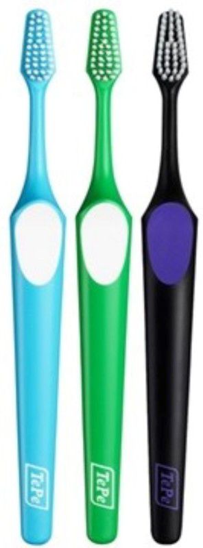 TePe Supreme Soft Toothbrush With Two-Levels Filaments |Pack Of 3 Extra Soft Toothbrush  (3 Toothbrushes)