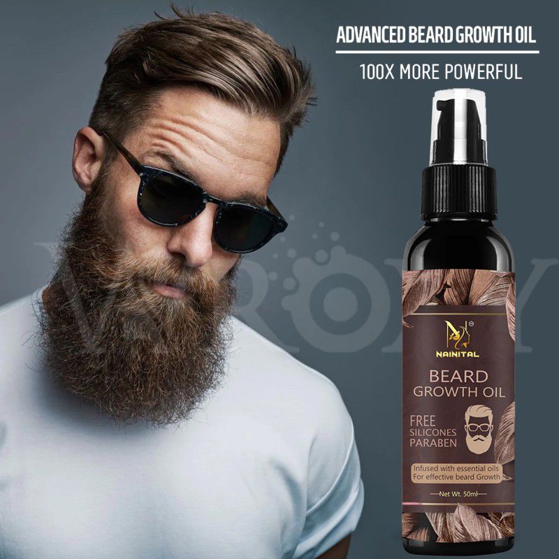 NAINITAL Beard Growth oil & Almond oil Hair Oil  (50 ml)
