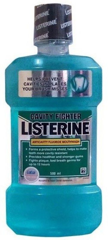 LISTERINE Cavity Fighter Ancticavity Fluiride Mouth Wash - Fluroide  (500 ml)