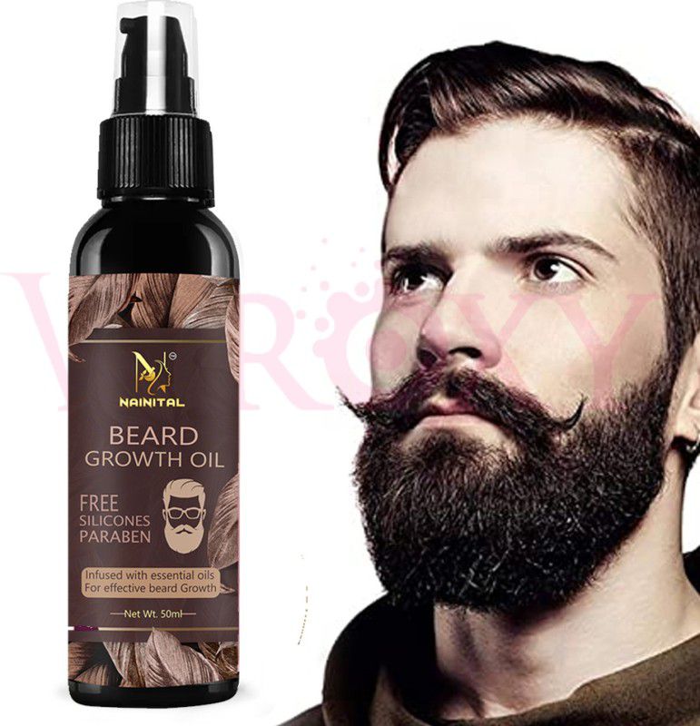 NAINITAL Beard Hair growth oil for men | For faster beard growth | Clinically Tested Hair Oil  (50 ml)
