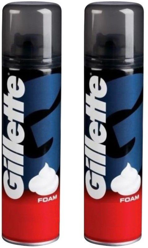 Gillette Regular Shaving Foam (Pack of 2)  (196 g)