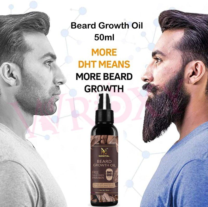 NAINITAL Beard Growth Oil for Patchy Beard, With Redensyl and DHT Booster Hair Oil  (50 ml)
