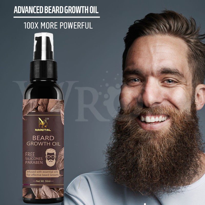 NAINITAL Best and fast Beard Growth Oil 50 ML natural Oil Hair Oil  (50 ml)