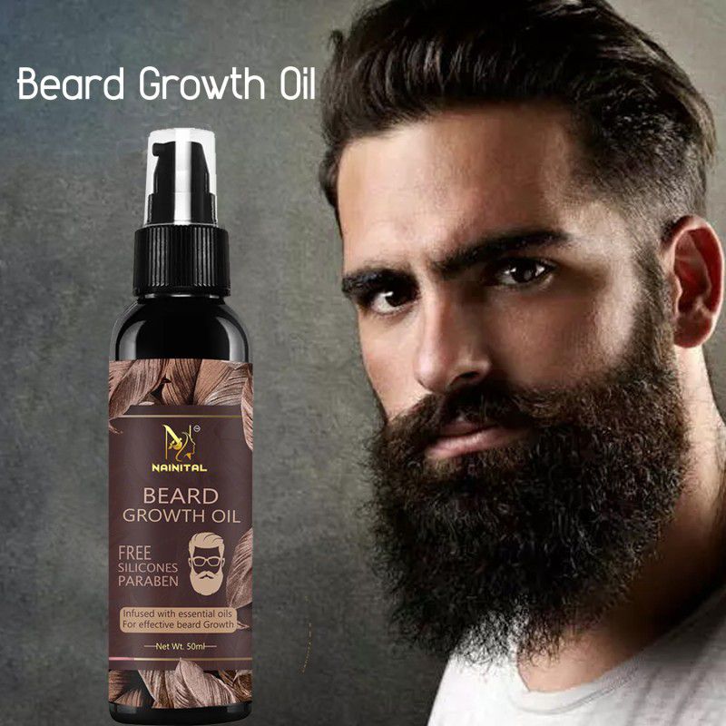 NAINITAL 24 DAYS Beard Growth Oil for strong and healthy beard growth Hair Oil  (50 ml)