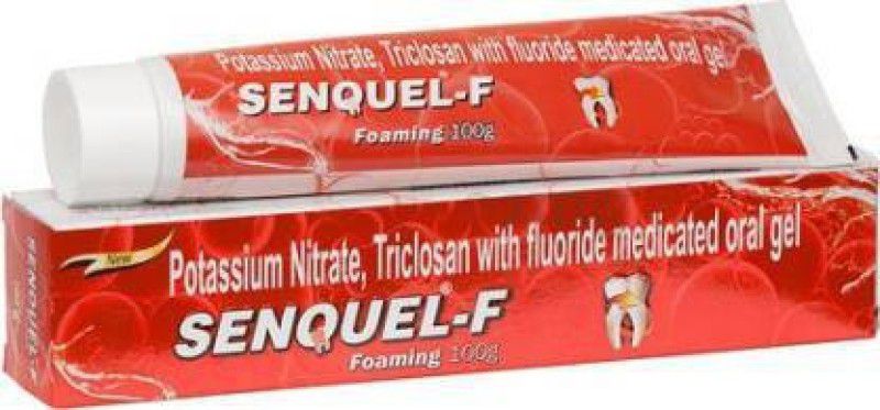 SENQUEL-F FOAMING MEDICATED ORAL TOOTHPAST 100GM, (PACK OF 5) Toothpaste  (500 g, Pack of 5)