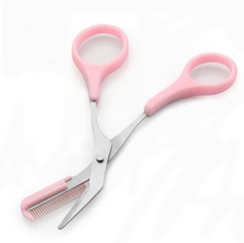 ActrovaX Eyebrow Trimmer Scissors With Comb Women Hair Removal-X13 Scissors  (Set of 1, Pink)