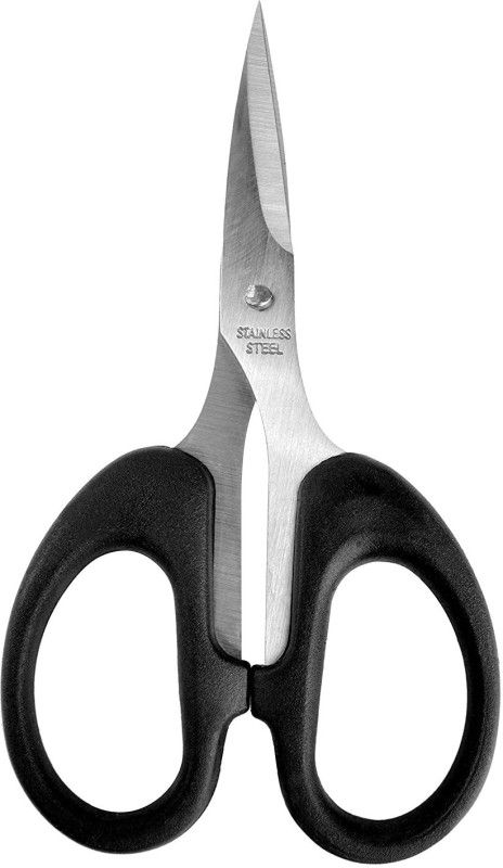 SHARMA BUSINESS Small Scissor for Moustache Trimming, for Nose Hair Cutting, for Hair Cut, for Kitchen Multipurpose Scissors  (Set of 1, Black)