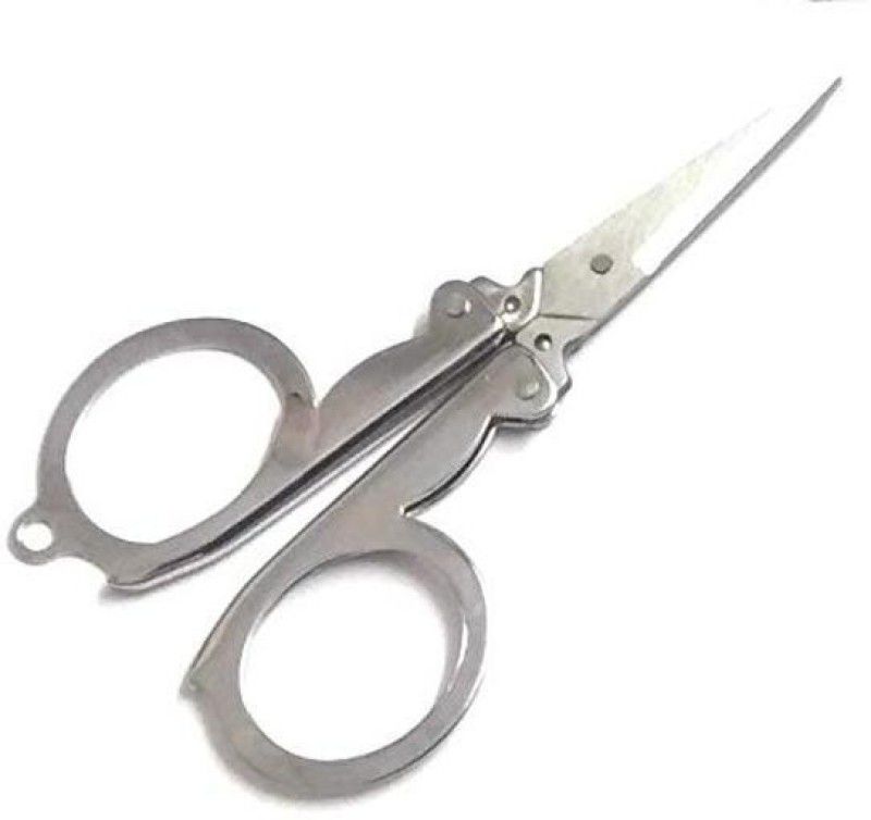Styllofy Folding Hair Cutting Scissors for men and Women Scissors  (Set of 1, Silver)