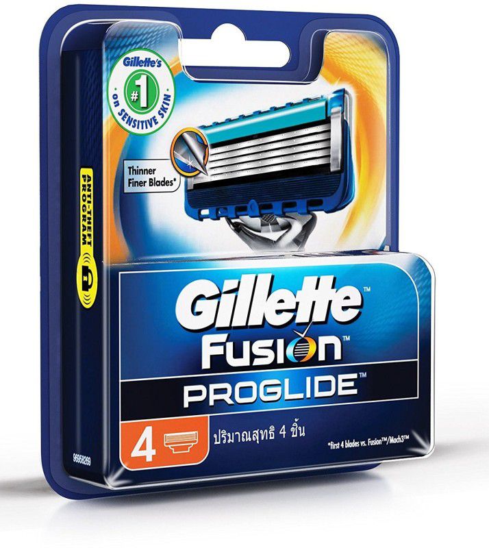 Gillette Fusion Proglide FlexBall Manual Shaving Razor Blades - 4s Pack (Cartridge)  (Pack of 4)