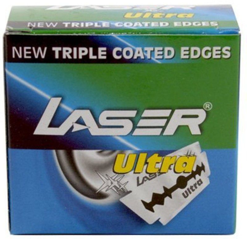 LASER 250 Laser Ultra Double Edge Safety Razor Blades with Triple Coated Edges  (Pack of 5)