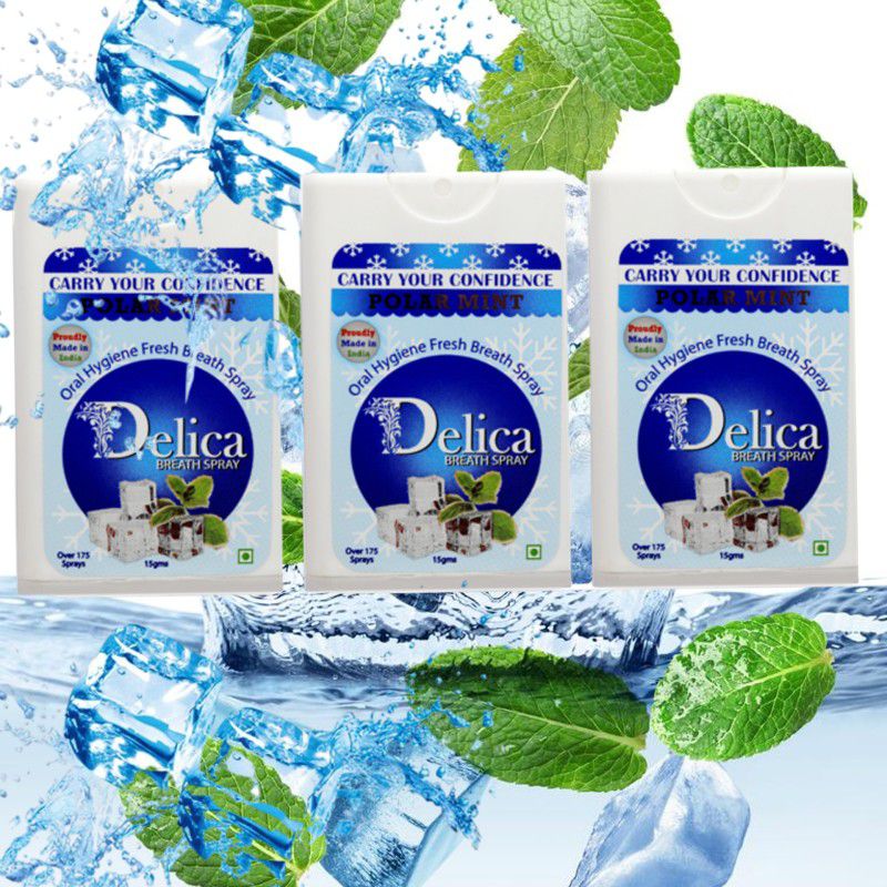 Delica Polar Mint Fresh Breath Instant Mouth & Bad Breath Freshner Spray  (45 g)