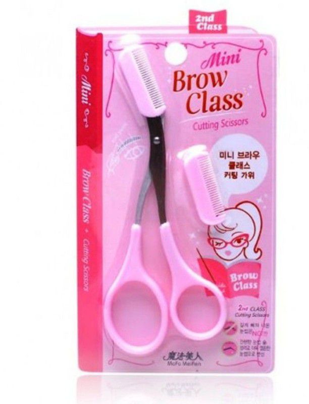 ActrovaX Eyebrow Cutting Scissors Mini Brow Class Eyebrow Trimmer Eyebrows Aid-X18 Scissors  (Set of 1, Pink)