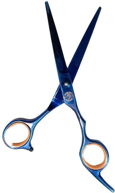 Doberyl Professional Stainless Steel Hair Cutting Scissor Barber hair Styling Tools Pets Scissors  (Set of 1, Blue)