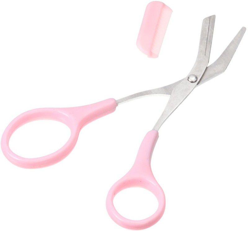 ActrovaX Eyebrow Cutting Scissors Mini Brow Class Eyebrow Trimmer Eyebrows Aid-X32 Scissors  (Set of 1, Pink)