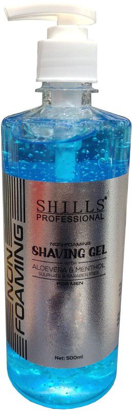 Shills Professional Non Foaming Shaving Gel 500ml  (500 ml)