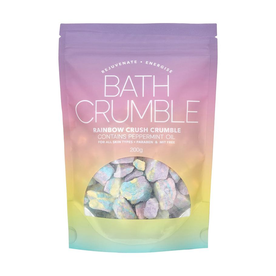 Rainbow Crush Bath Crumble 200g - Peppermint Oil