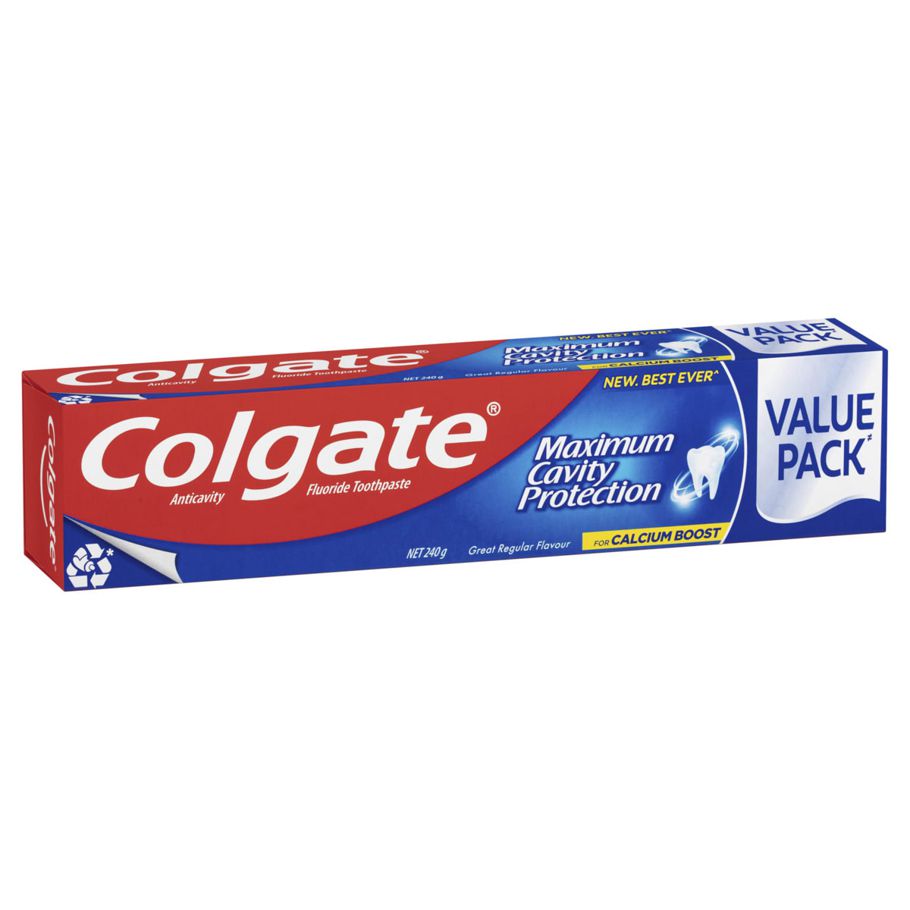 Colgate Maximum Cavity Protection Toothpaste For Calcium Boost Great Regular Flavour Value Pack