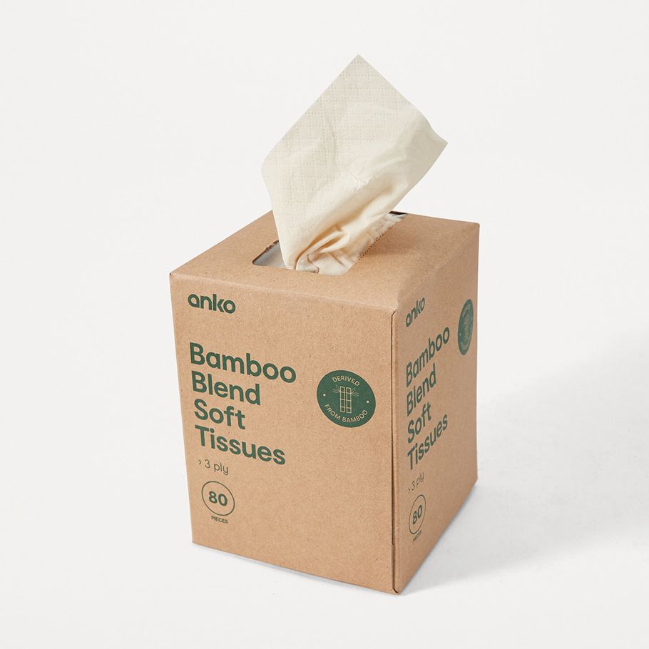 80 Pack Bamboo Blend Soft Tissues