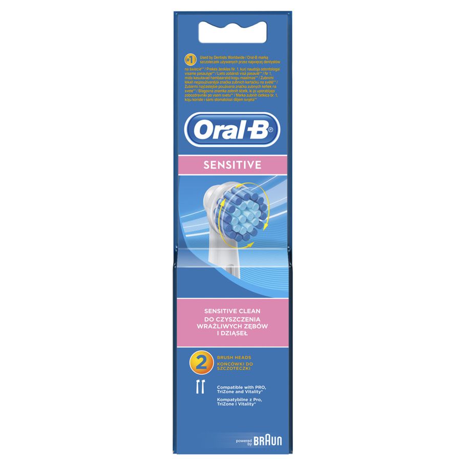 Oral-B 2 Pack Sensitive Clean Brush Heads