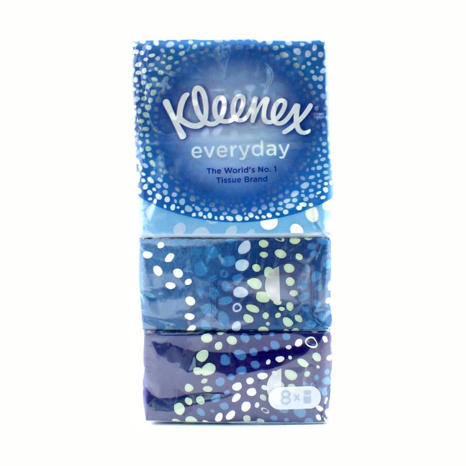 8 Pack Kleenex Everyday Tissue
