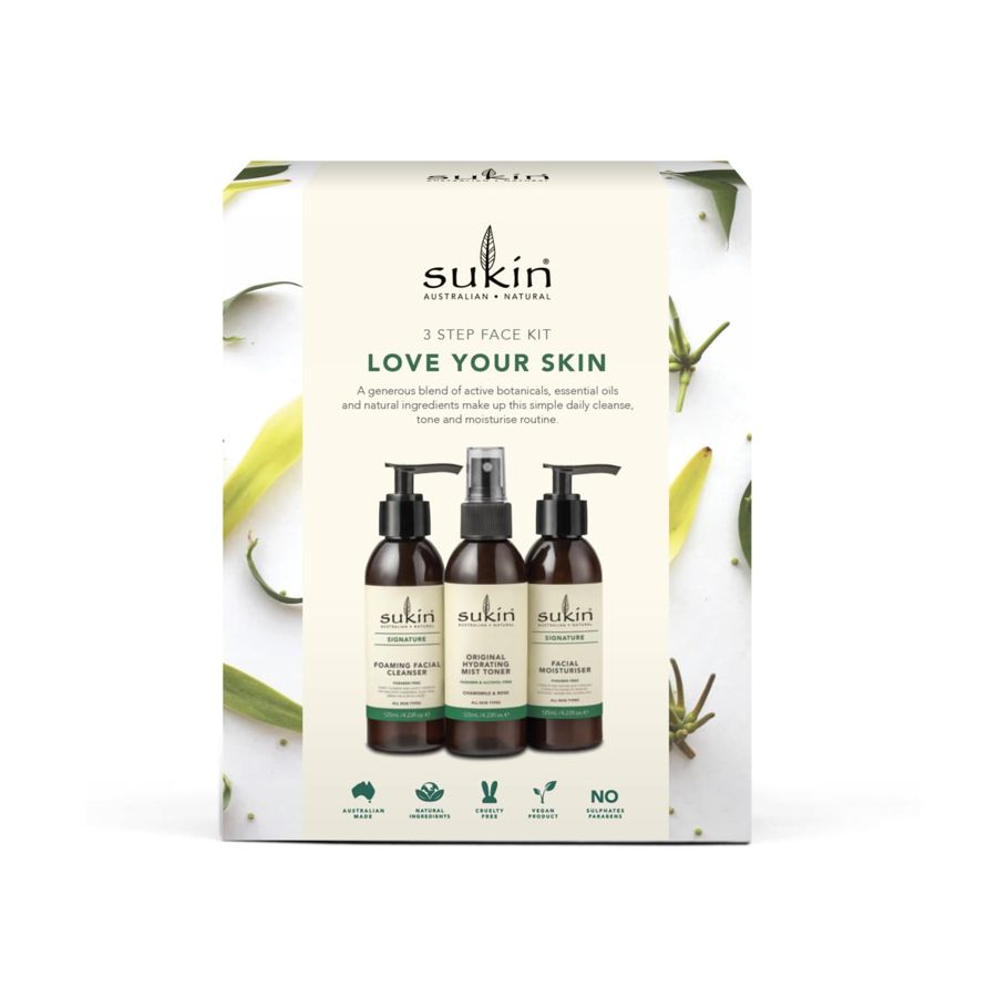 Sukin Love Your Skin 3-Step Face Kit