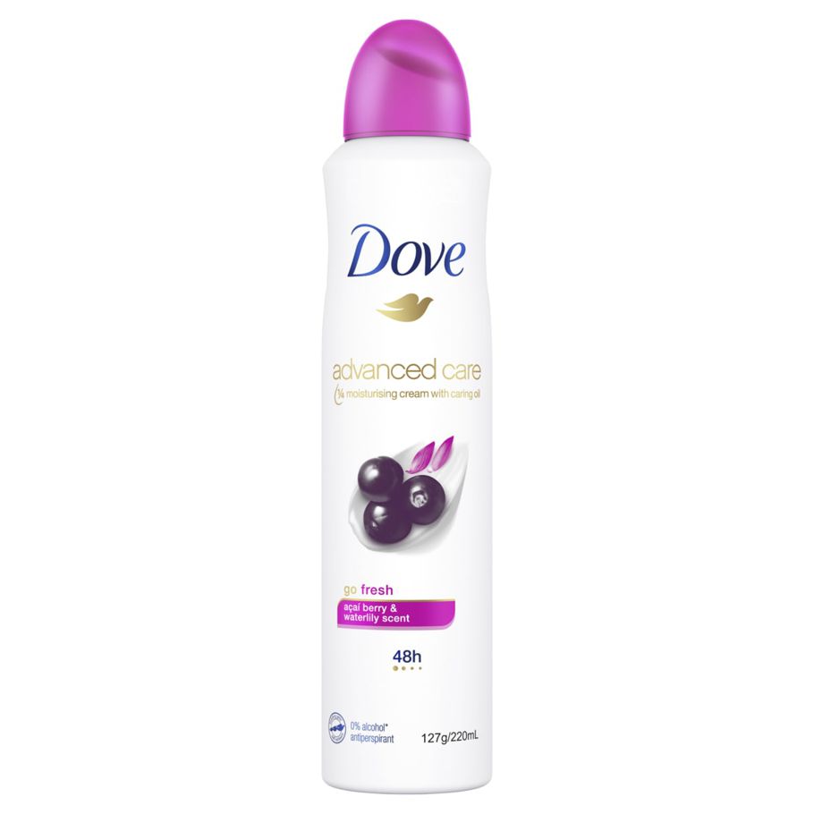 Dove Go Fresh Advanced Care Antiperspirant Aerosol Deodorant - Acai Berry & Waterlily Scent