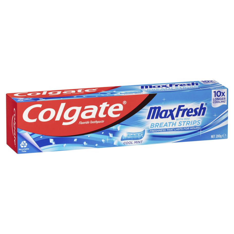 Colgate Max Fresh Toothpaste with Mini Breath Strips - Cool Mint