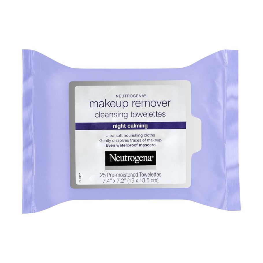 Neutrogena Night Calming Makeup Remover Cleansing Towelettes 25 Pack
