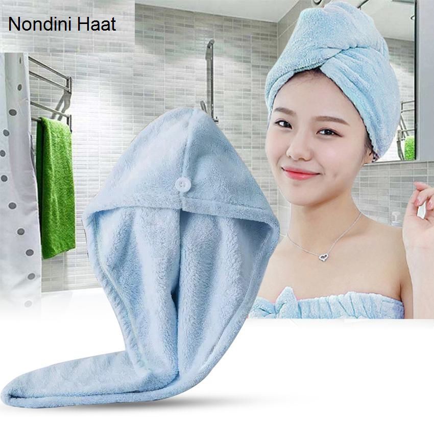 Magic Hair Wrap Bath Salon Towels Fast Drying Absorbent Cap for Women and Girls