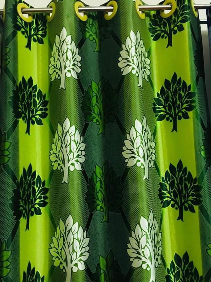 Syenthatic curtain green collection
