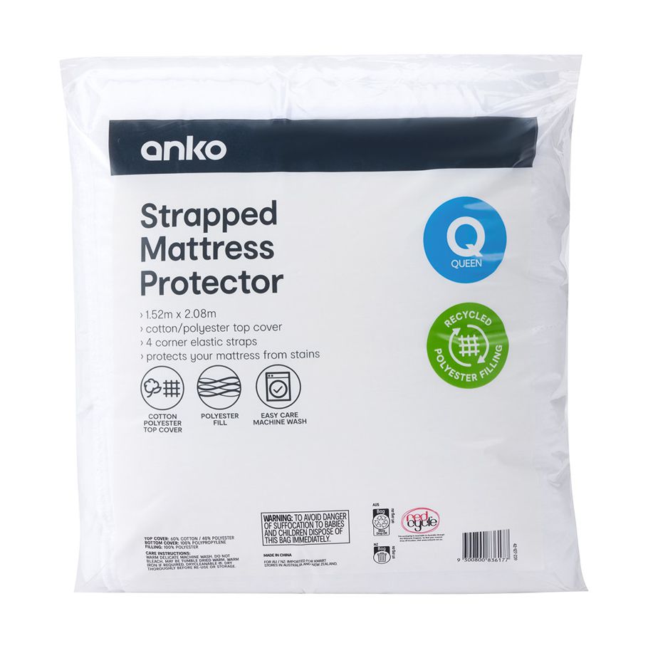 Strapped Mattress Protector - Queen Bed
