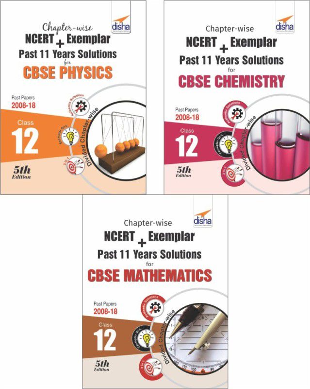 Chapter-wise NCERT + Exemplar + Past 11 Years Solutions for CBSE Class 12 PCM 5th Edition  (English, Paperback, Disha Experts)