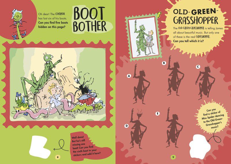 Roald Dahl's James and the Giant Peach Sticker Activity Book  (English, Paperback, Dahl Roald)