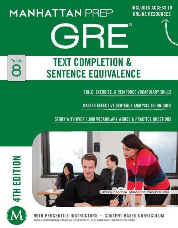GRE Text Completion & Sentence Equivalence  (English, Paperback, Manhattan Prep)