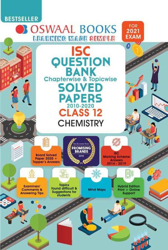 Oswaal ISC Question Bank Chapterwise & Topicwise Solved Papers, Chemistry, Class 12 (Reduced Syllabus) (For 2021 Exam)  (Paperback, Oswaal Editorial Board)