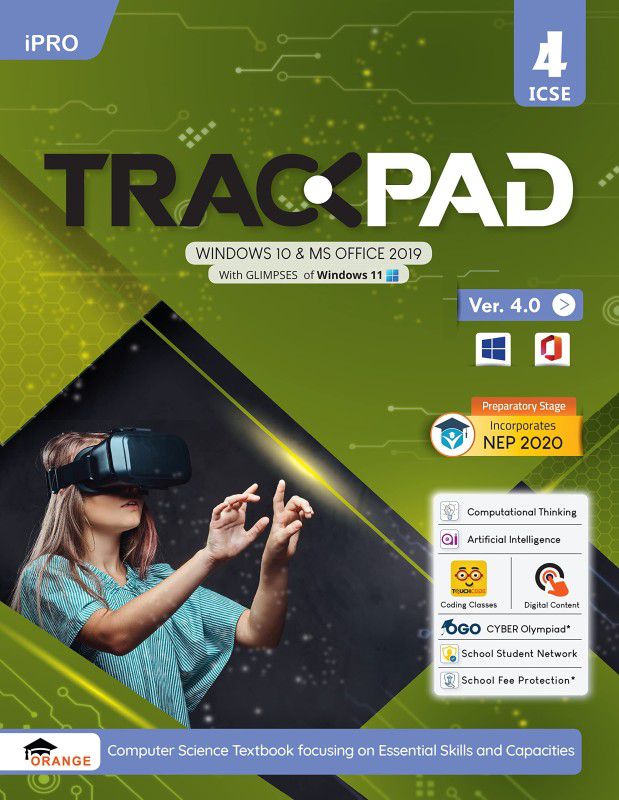 Trackpad iPro Ver. 4.0 Class 4: Windows 10 & MS Office 2019  (Paperback, Team Orange)